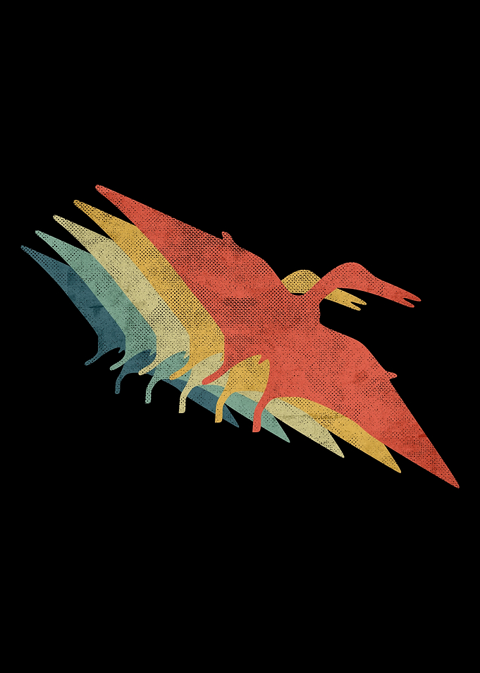 Pterodactyl Retro Vintage