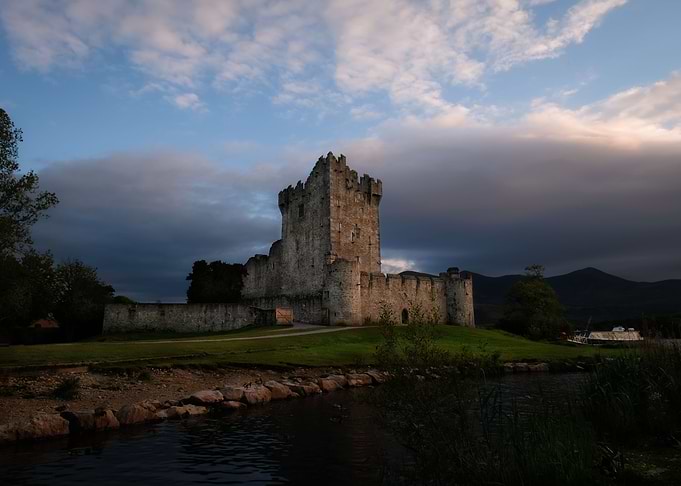 Medieval Castle at dusk
