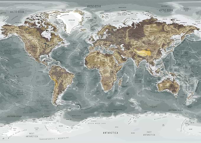 Physical World Map