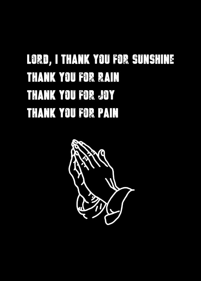 thx black white quote