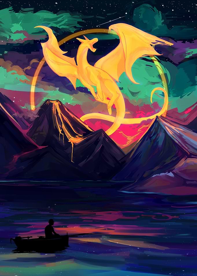 Neon Dragon Gate