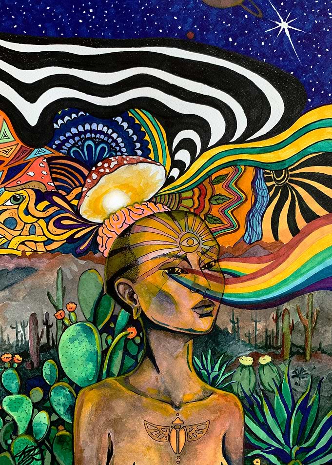 Psychedelic Mushroom Art