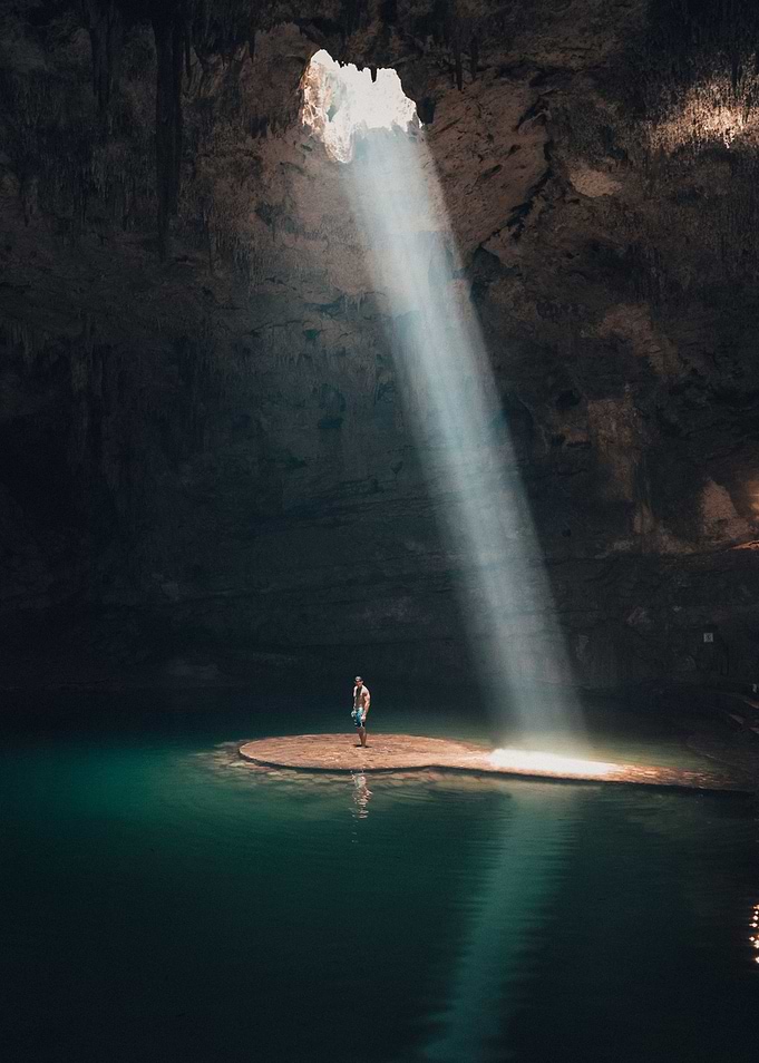 Light Beam Underground