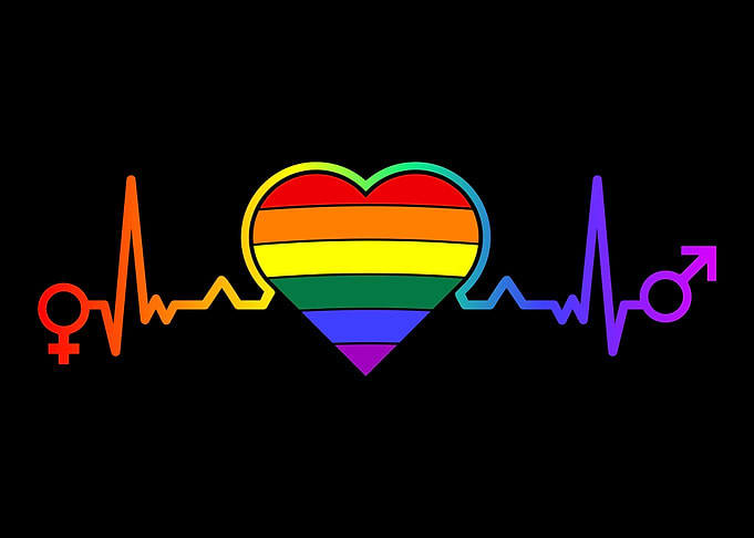 LGBTQ Flag Heart