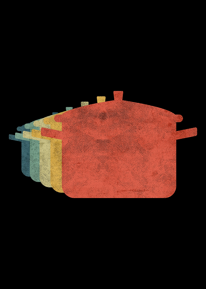 Pot Retro Vintage Color