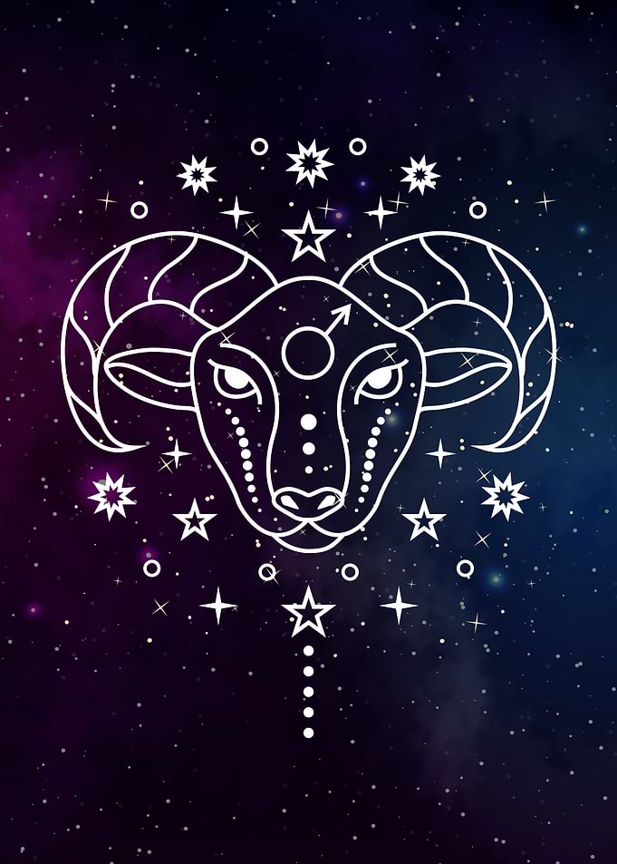 Aries Zodiac sign space