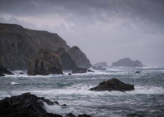 Stormy ocean