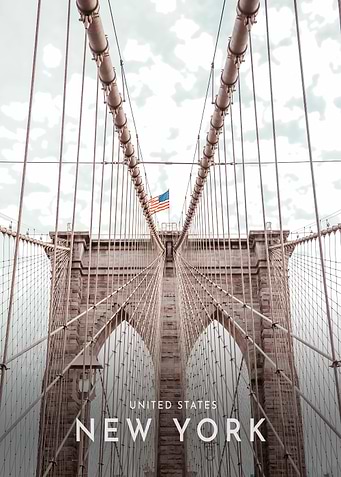 New york brooklyn bridge