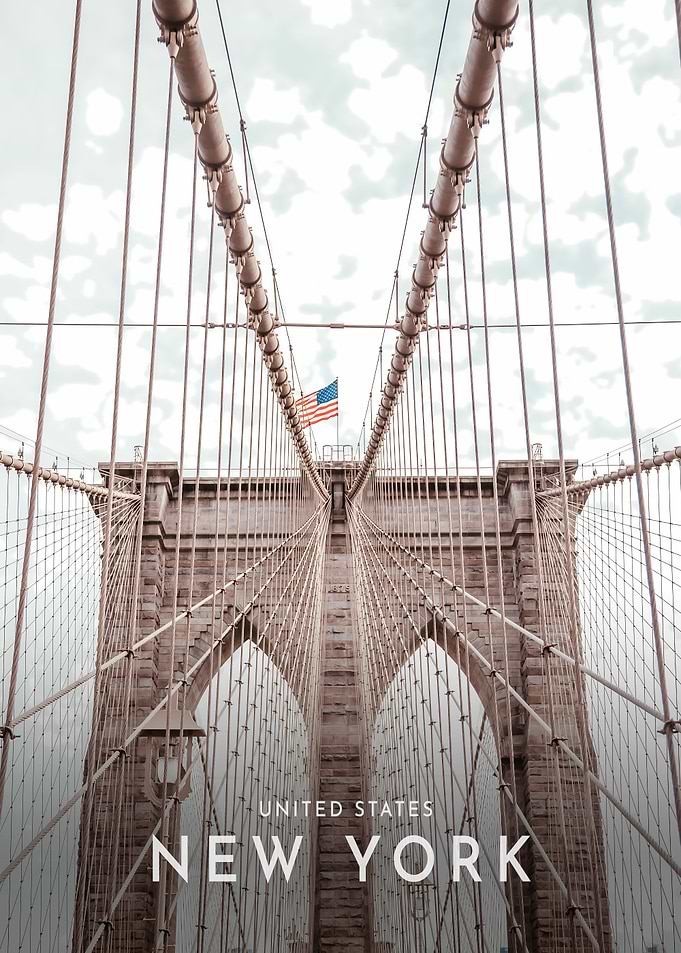 New york brooklyn bridge