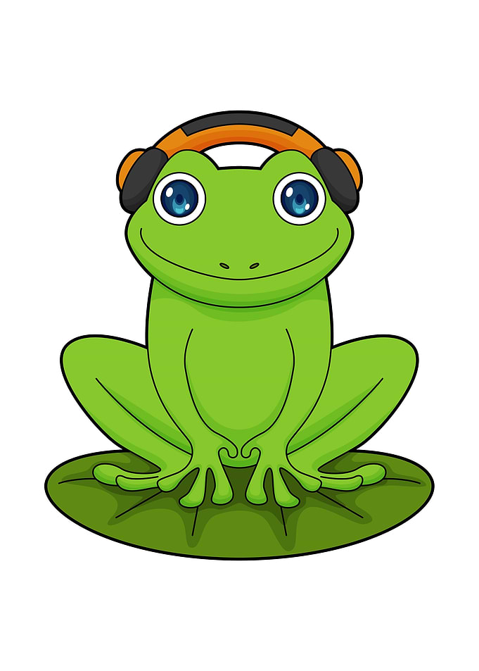 Frog Headphone Music
