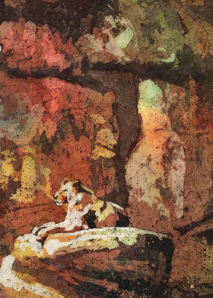 Lioness artwork animal art