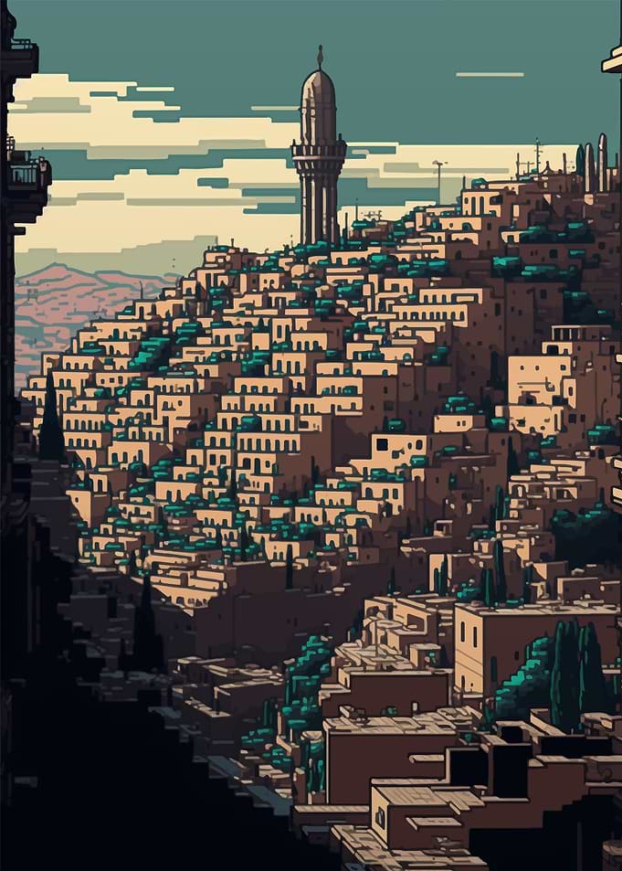 Amman Pixel art