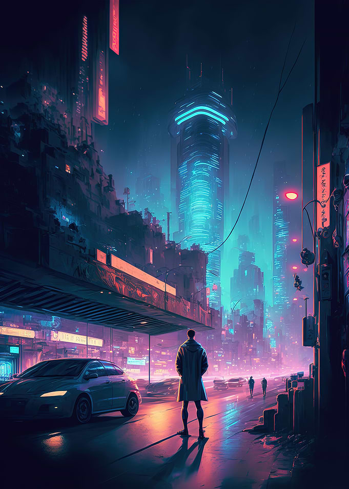 Neon Cyberpunk Cityscape