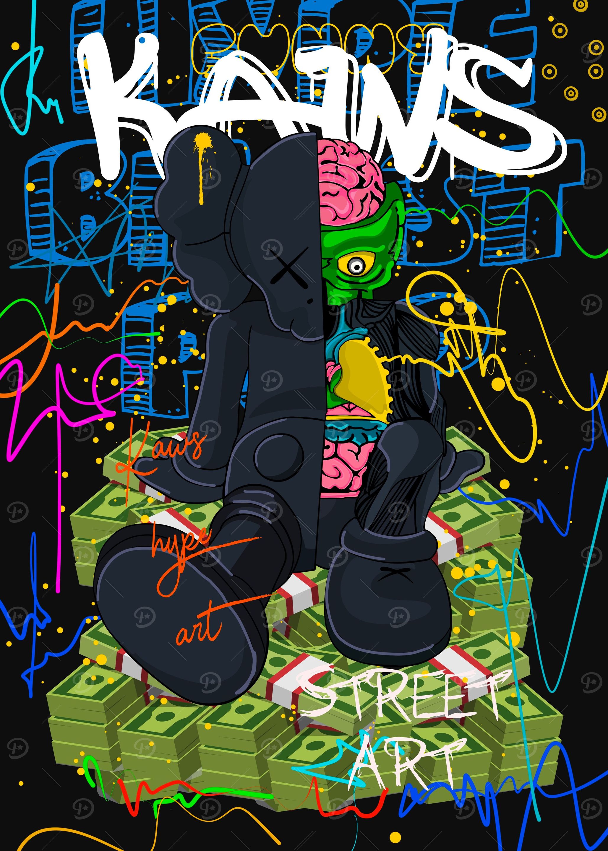 Abstract style hype icon