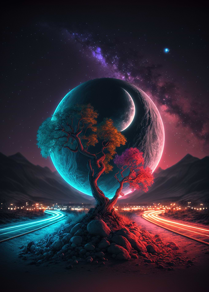 Colors of Space Planet