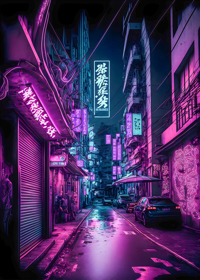 Vibrant Tokyo Night Lights