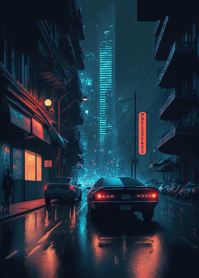 Cyberpunk Rainy City Vibes
