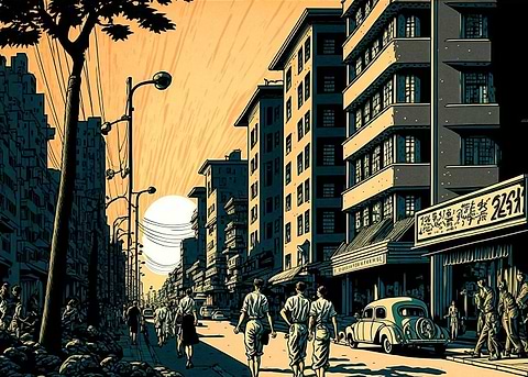Hiroshima 1945 — metal poster wall art