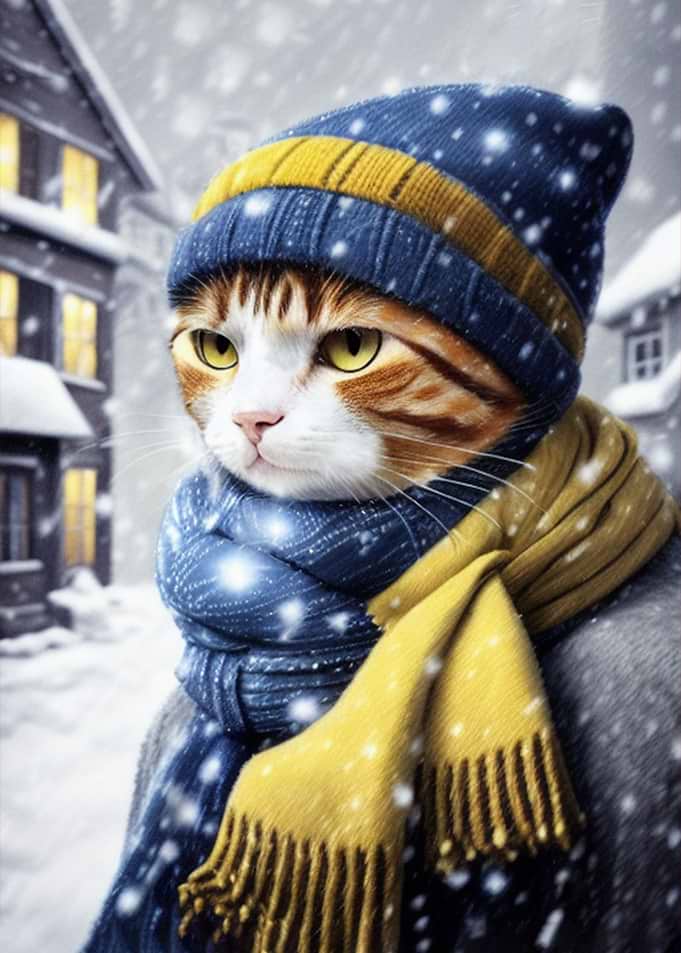 Cat in Courchevel