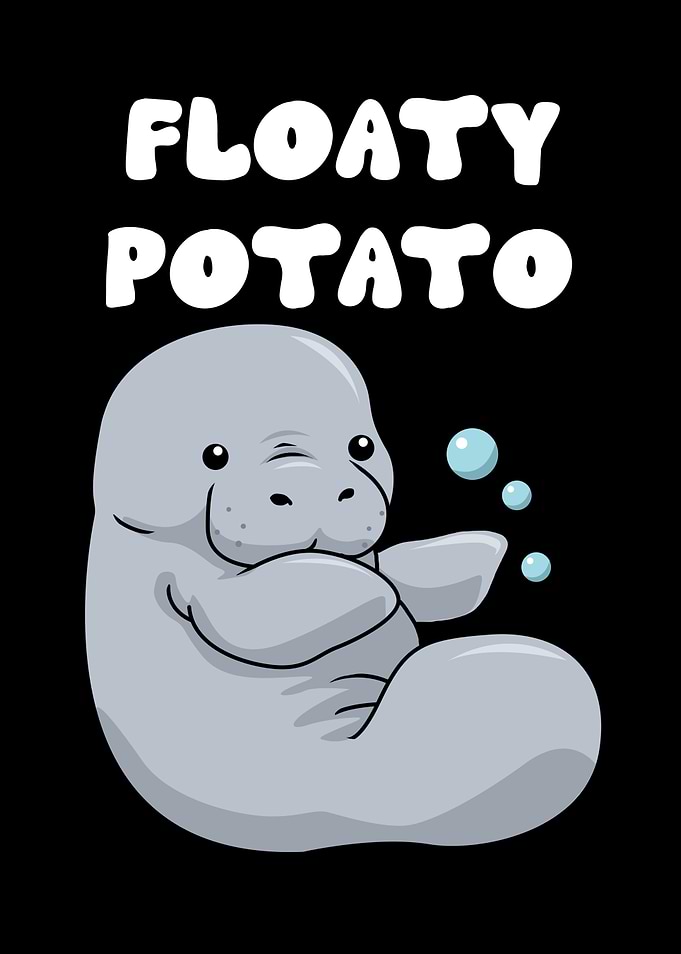 Manatee Gift Floaty Potato