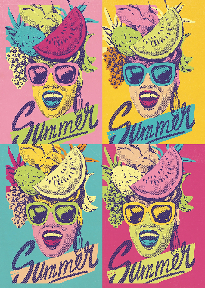 Summer Pop Art Girls