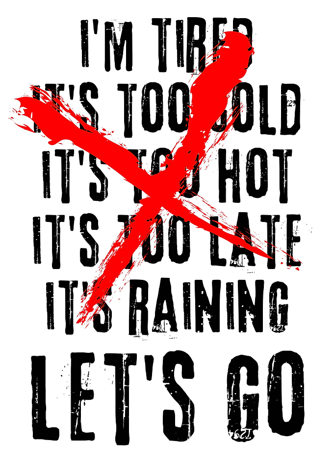 No excuses lets go