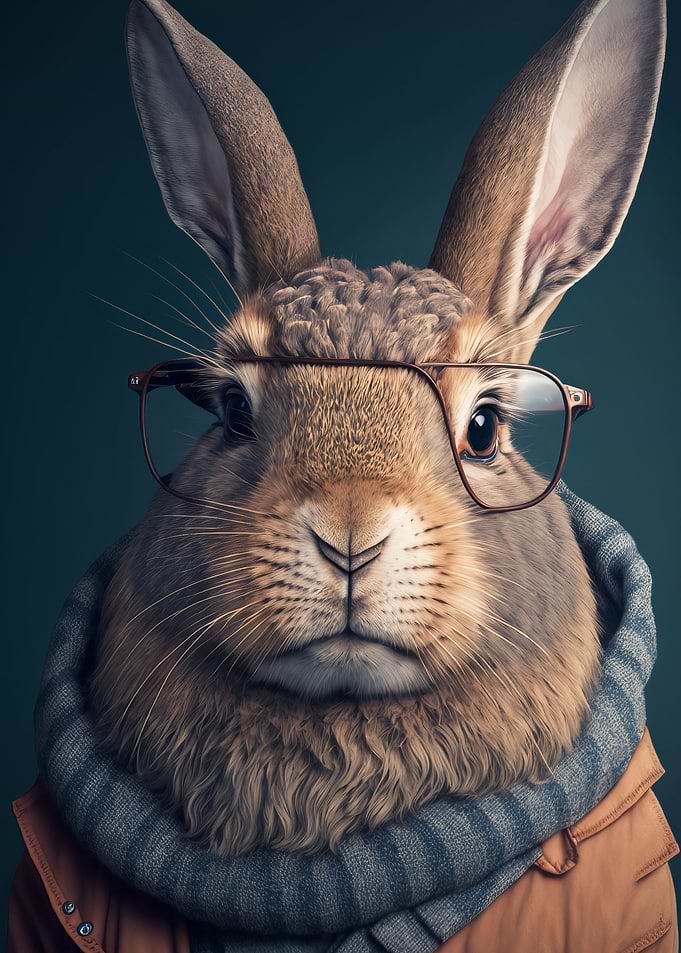 Bunny Rabbit in Clothes