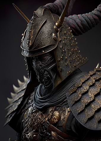 Samurai wearing a armor