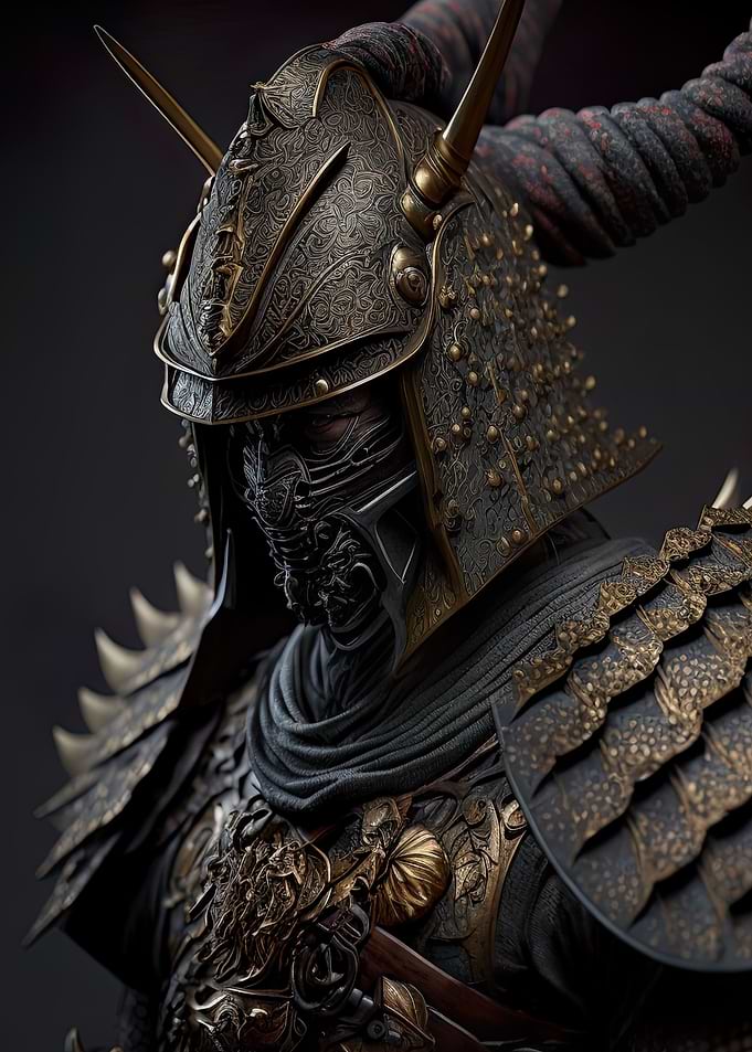 Samurai wearing a armor