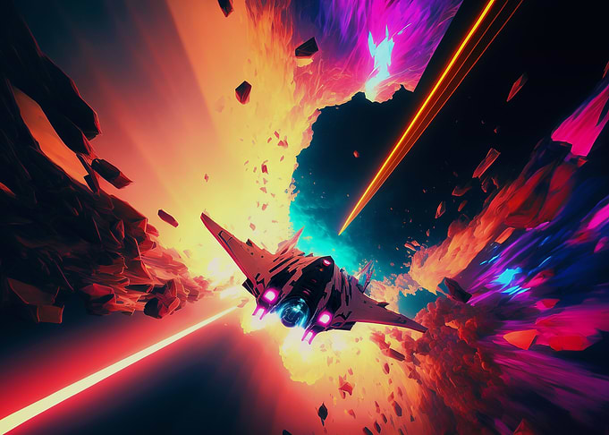 Futuristic War in Space