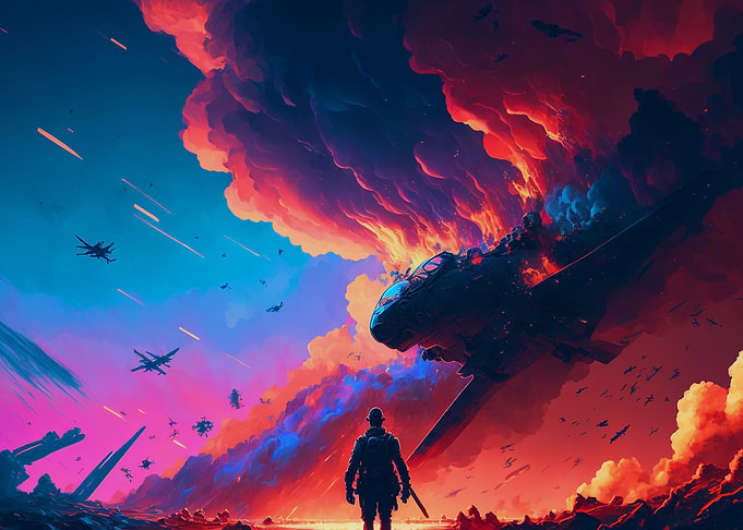 Futuristic War in Space