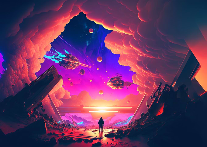 Futuristic War in Space