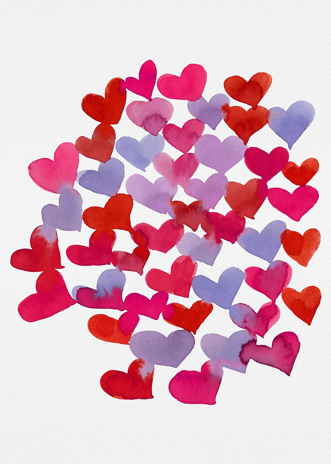 Melting hearts magenta
