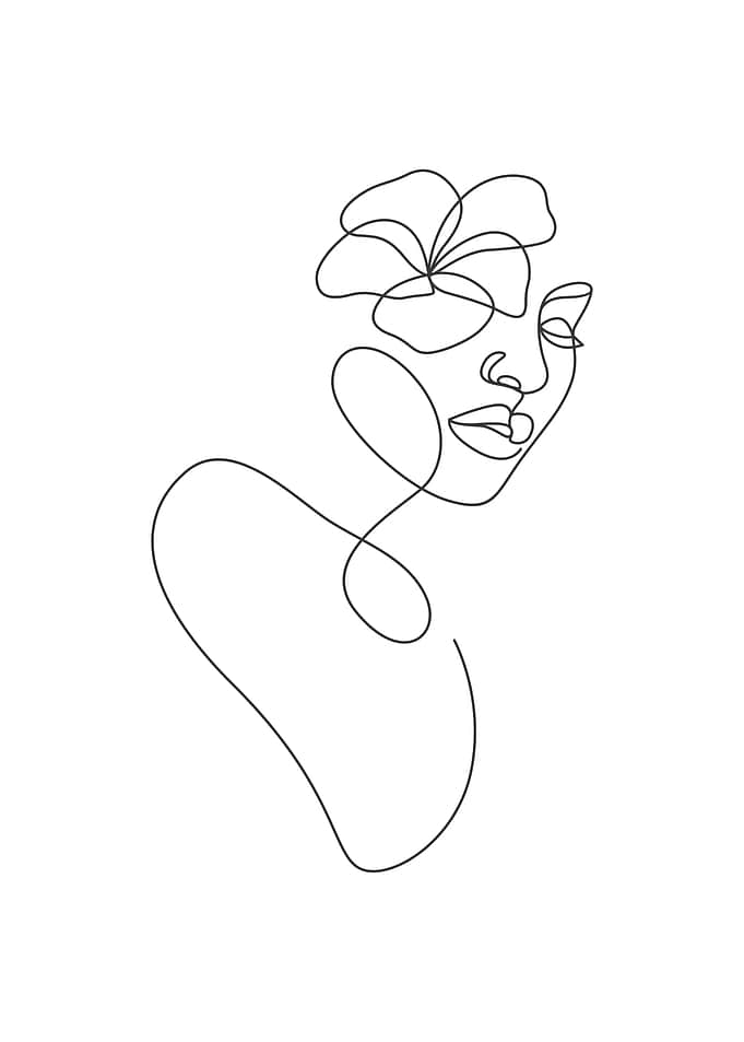 Sensational floral girl