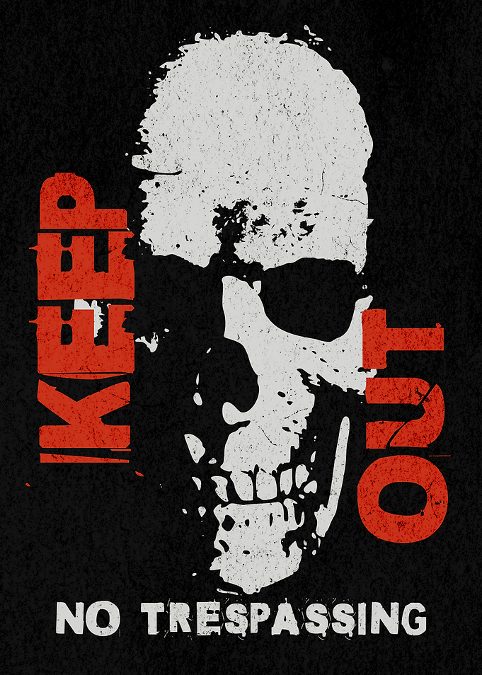 KEEP OUT SKULL