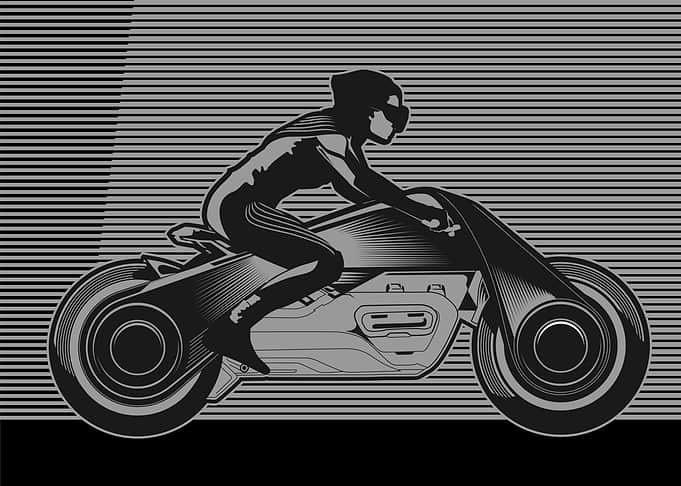 future cyclist vector