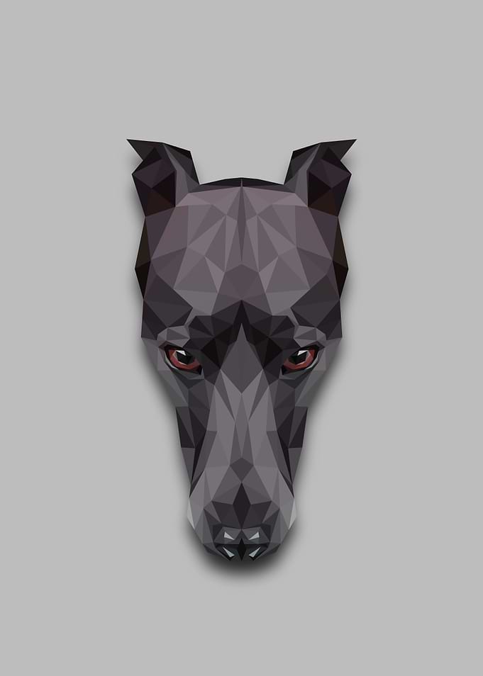 Doberman Pinscher Lowpoly
