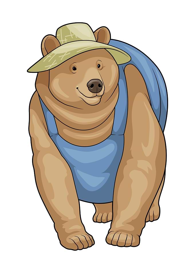 Bear Farmer Hat