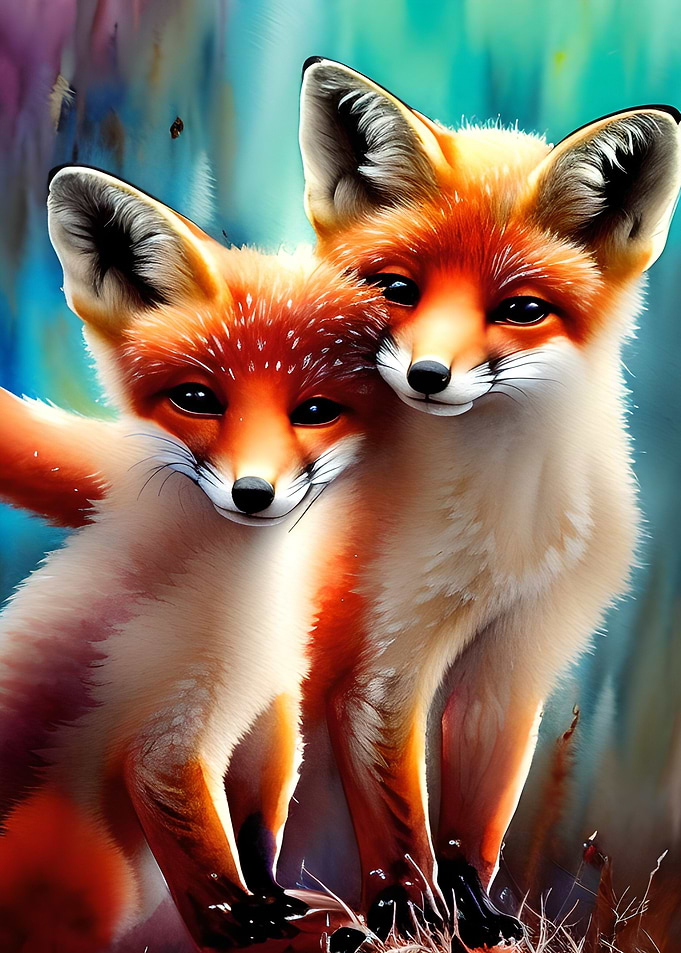 Cute Baby Foxes