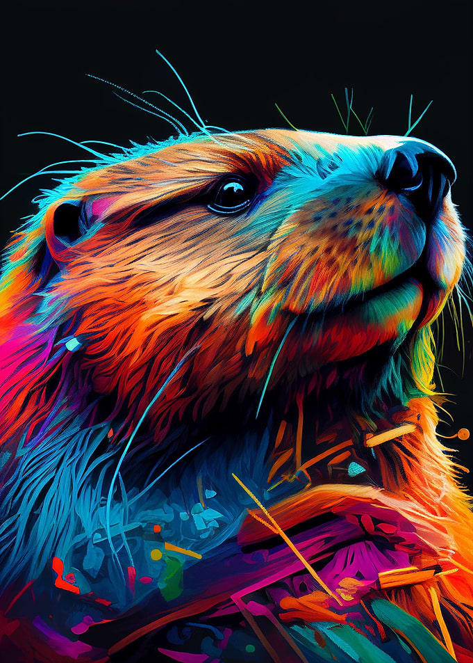 Beaver Colorful