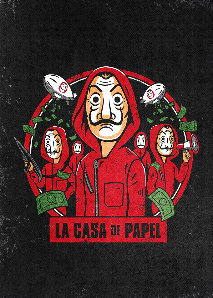 La Casa de Papel Cartoon