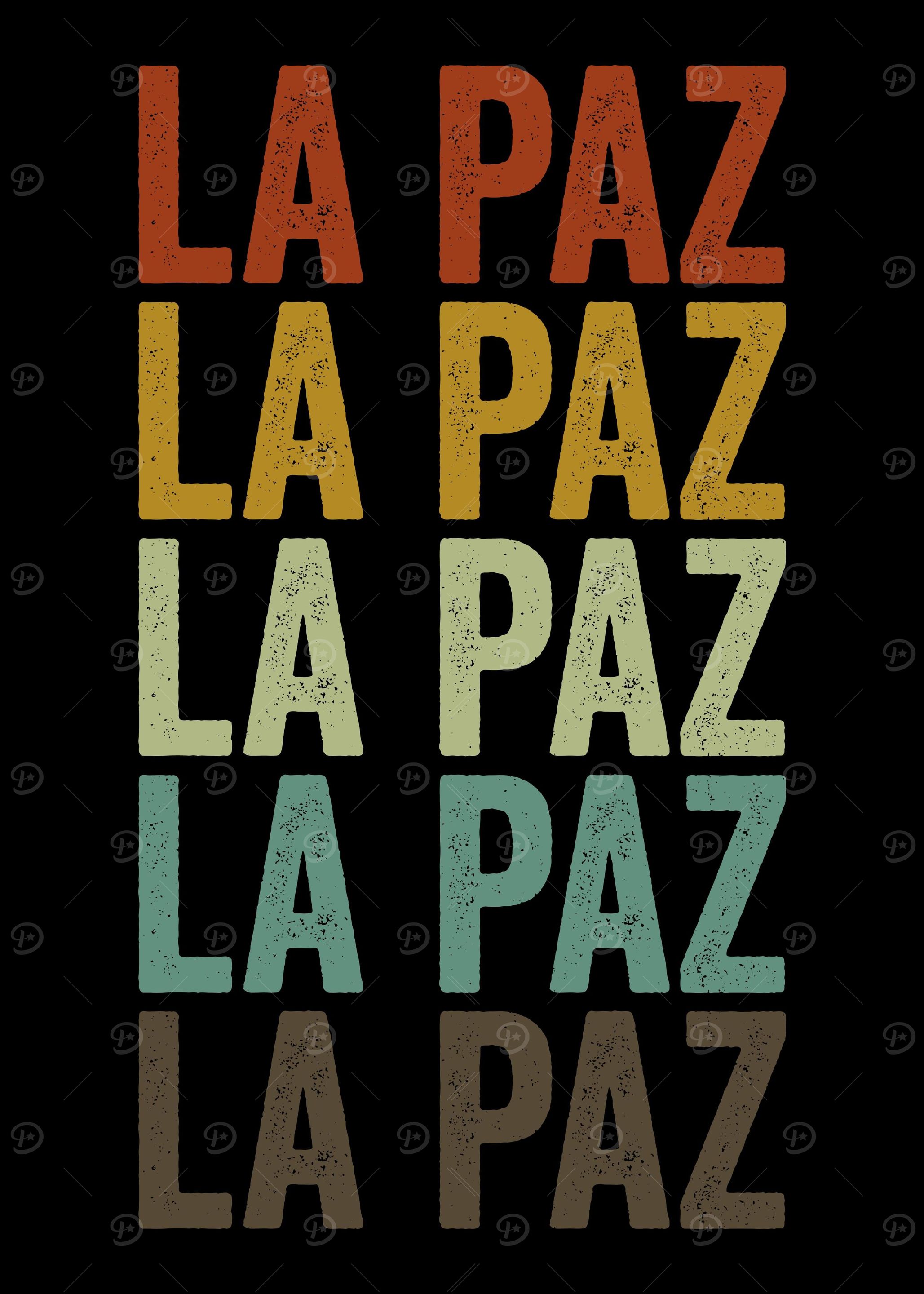 La Paz Bolivia Retro