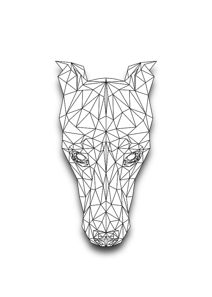 Doberman Pinscher Lowpoly