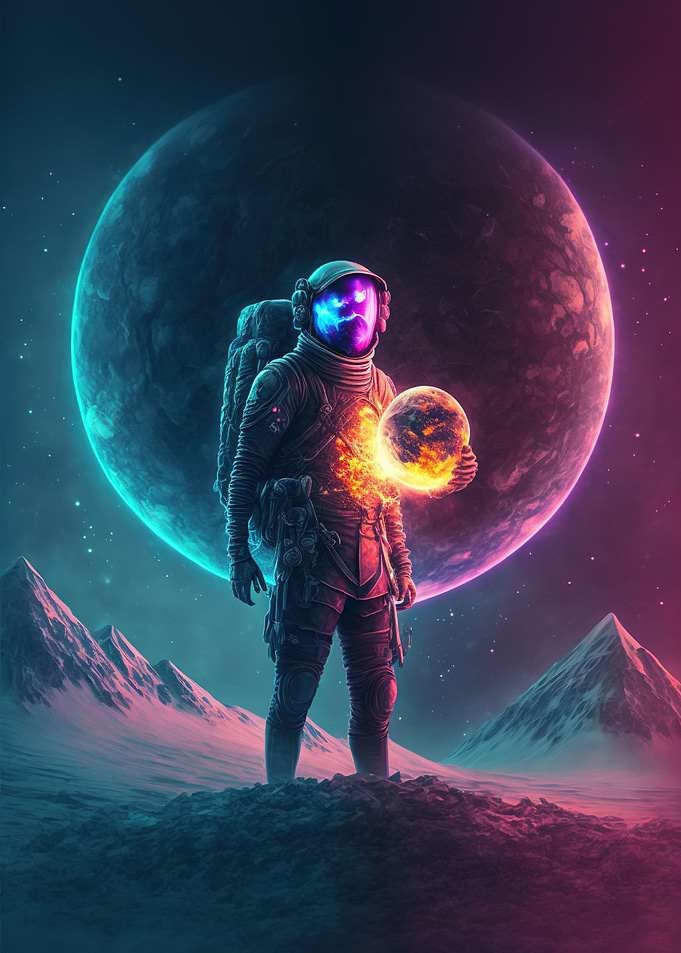 Colors of Space Planet