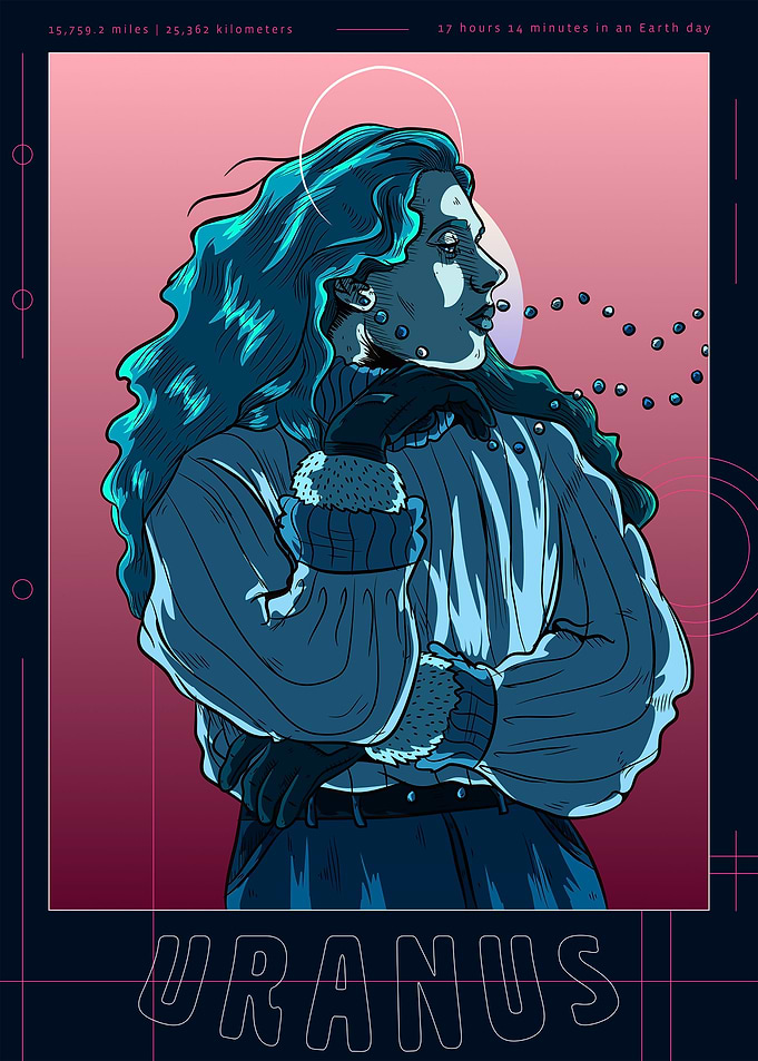 Towering Teal Uranus