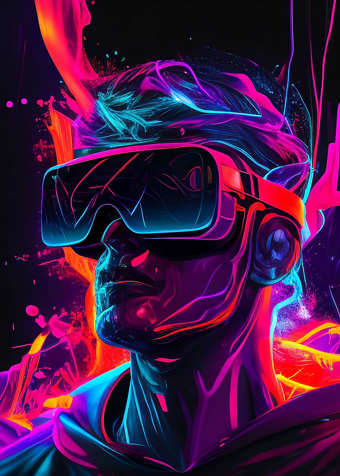 neon man AI