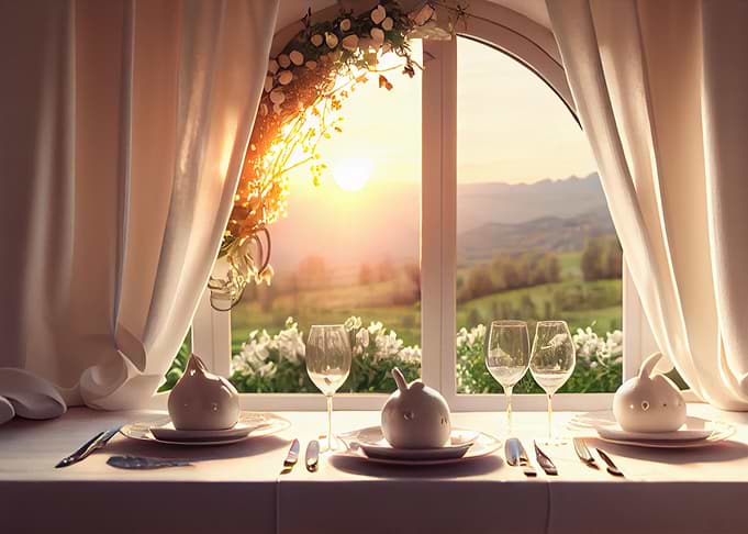 Easter table setting