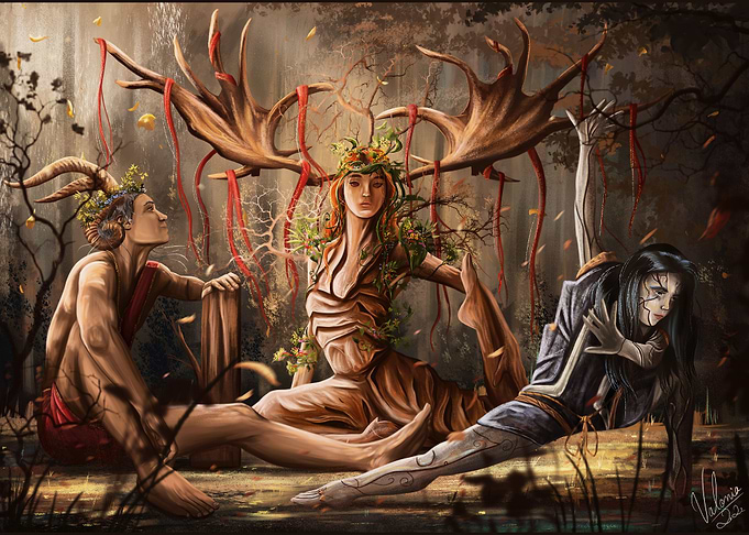 The three gods of nature