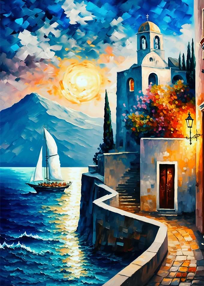 Santorini in Color