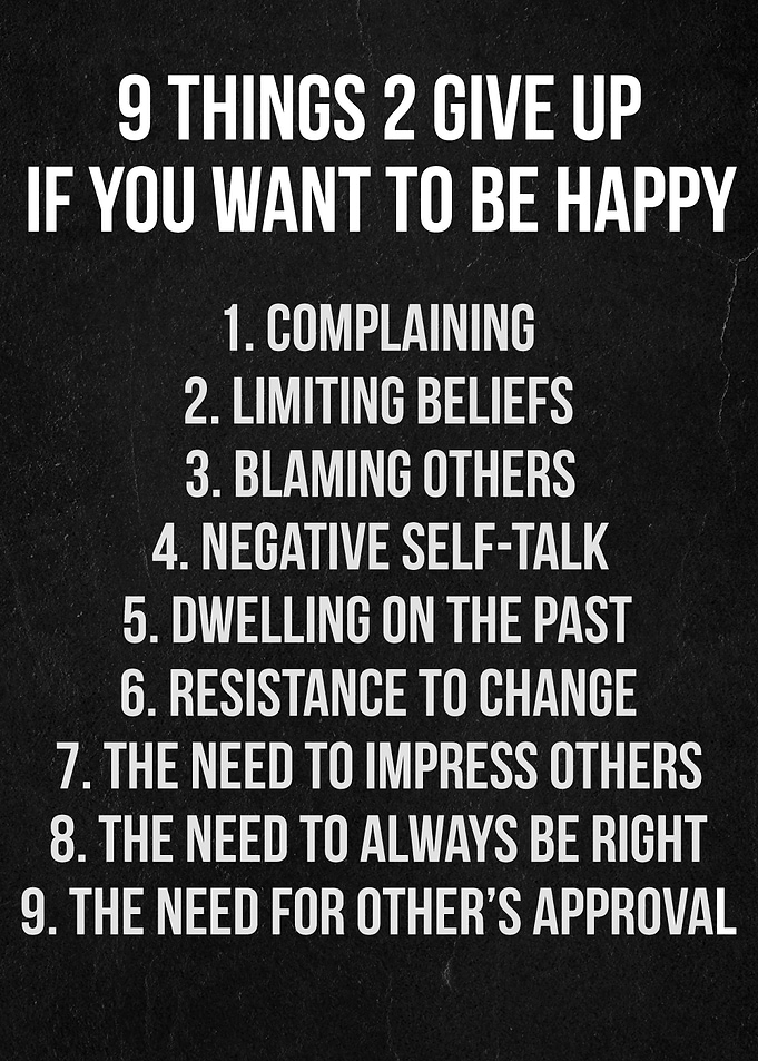 want to be happy